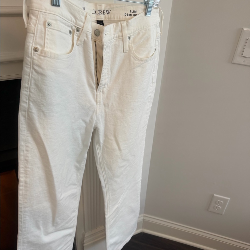J. Crew White Denim Pants